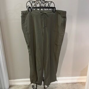 Style & Co Green Cargo Pants Utility Design